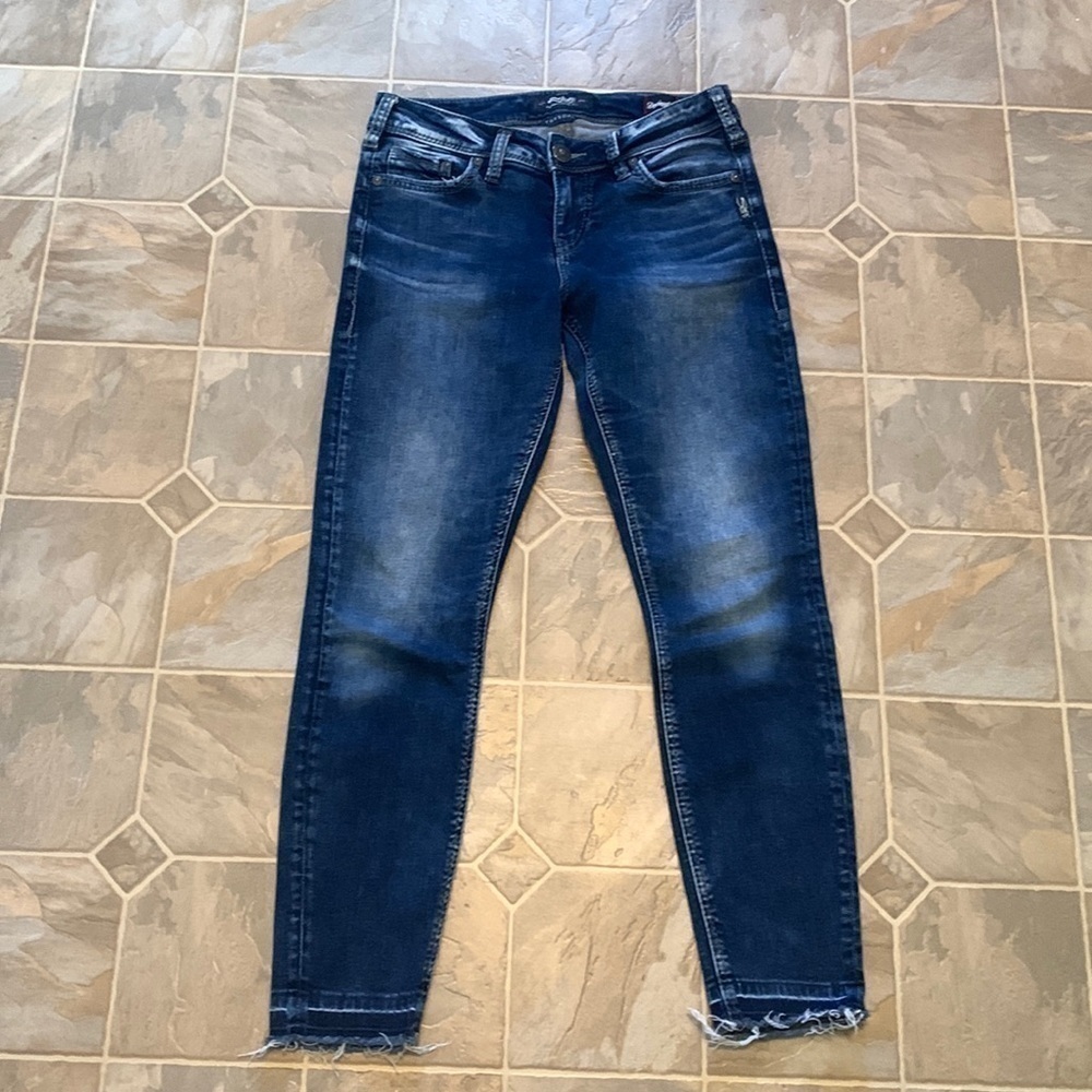 Silver Tuesday mid ankle skinny jeans